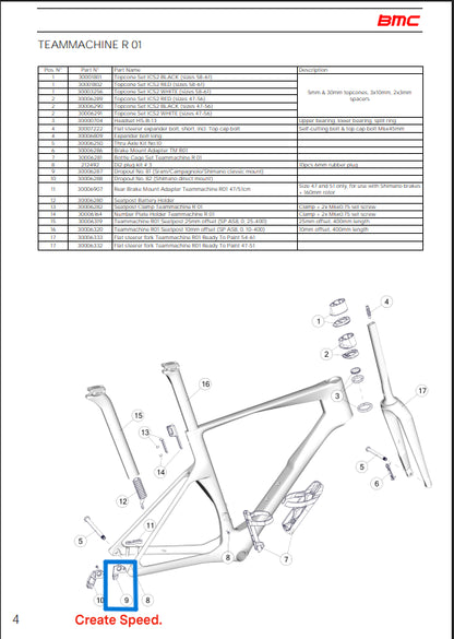 BMC Dropout #81 (SRAM Rear Derailleur Hanger for BMC Timemachine R 01)
