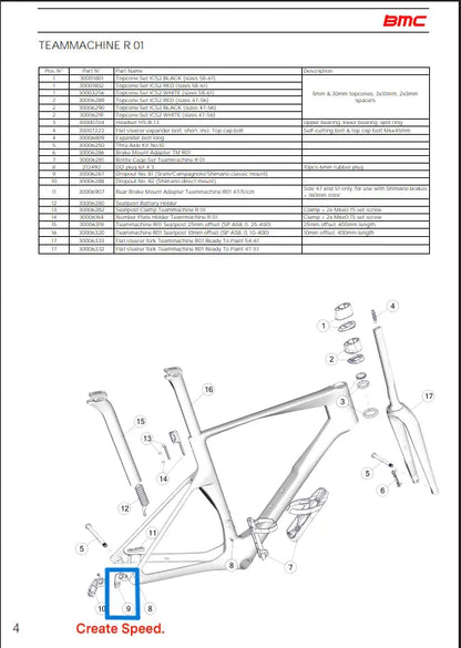 BMC Dropout #81 (SRAM Rear Derailleur Hanger for BMC Timemachine R 01)