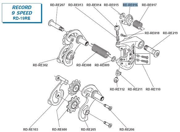 Campagnolo Record RD Mounting Sleeve