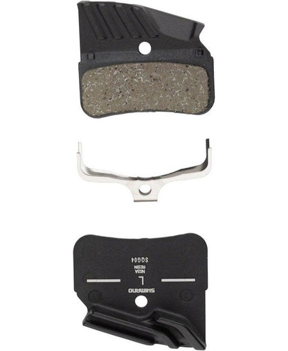 Shimano BR-M9120 Resin Brake Disc Pads (BP-N03A-RF) w/Fin & Spring