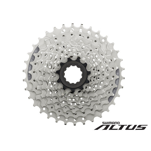 Shimano ALTUS 9-Speed Silver MTB Cassette Sprocket [Size: 11-32T]