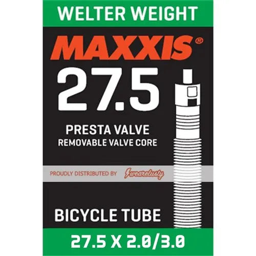 Maxxis Welter Weight Tube 27.5 x 2.0/3.0 Presta 48mm w Removable Valve Core