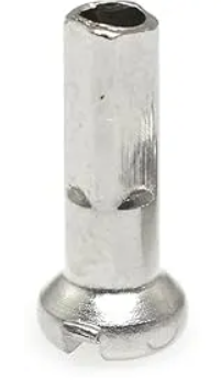 Pillar 12g Brass Nipple 13mm Silver Each