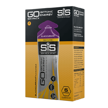 Science In Sport (SIS) GO Isotonic Energy Gel - 6 Pack [Flavour: Blackcurrant]