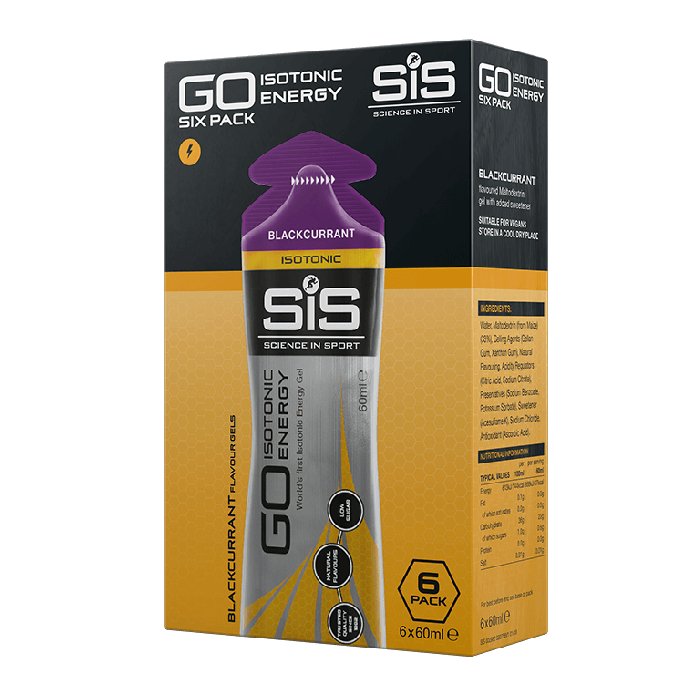 Science In Sport (SIS) GO Isotonic Energy Gel - 6 Pack [Flavour: Blackcurrant]