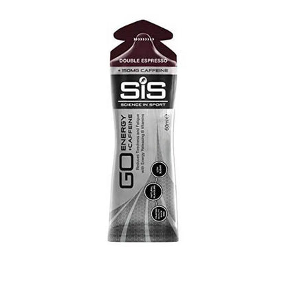 Science In Sport (SIS) GO Energy Gel+ Caffeine (6 x 60ml) [Flavour: Double Espresso] Science In Sport (SIS)