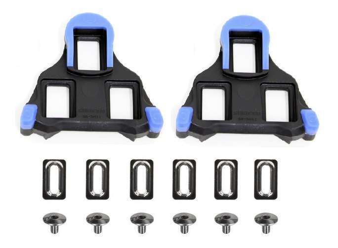 Shimano SM-SH12 SPD-SL Cleat Set Front Center Pivot - Blue