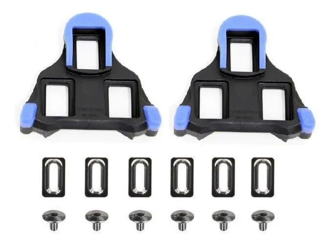 Shimano SM-SH12 SPD-SL Cleat Set Front Center Pivot - Blue