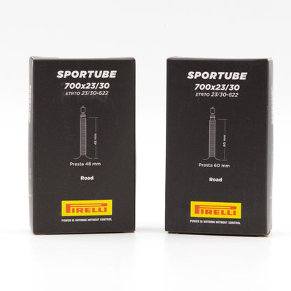 Pirelli SporTUBE Road Bike Tube w Presta Valve (Threaded)